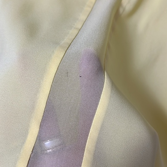Patrizia Pepe Yellow Silk Short Sleeve Blouse Size 42/US6 - Picture 14 of 15
